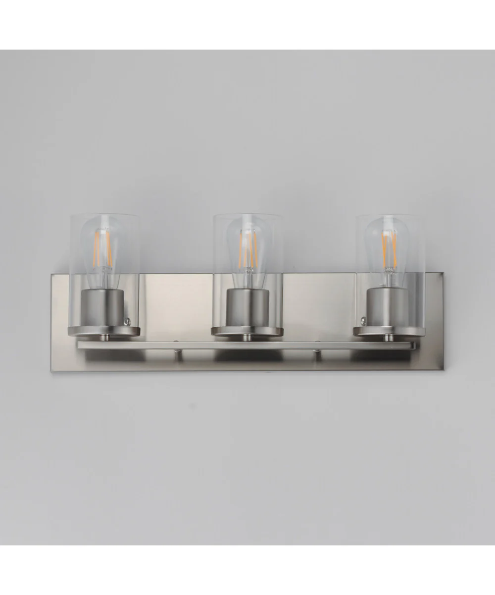 Lateral 3-Light Bath Vanity Satin Nickel - Image 2