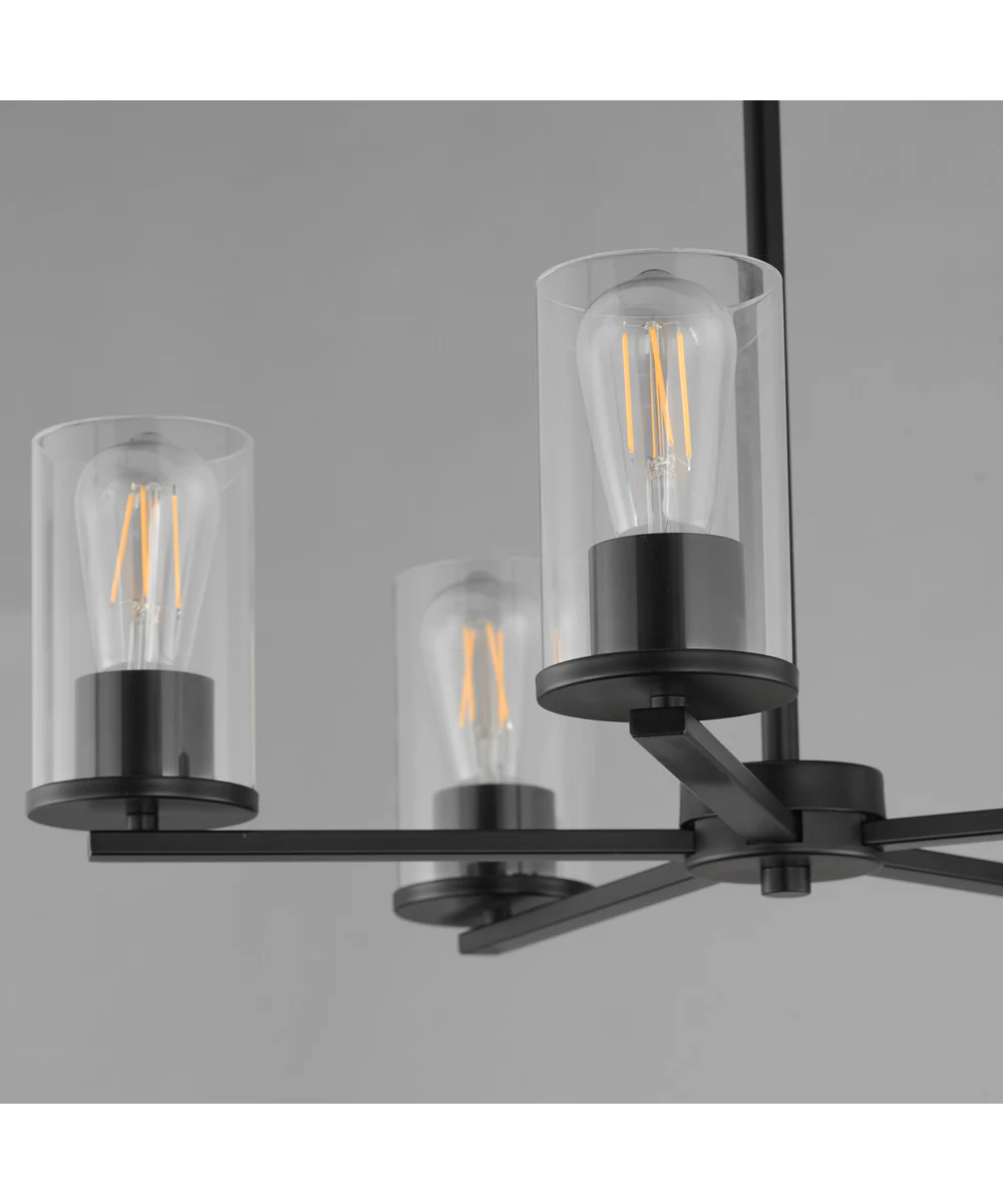 Lateral 5-Light Chandelier Black - Image 4