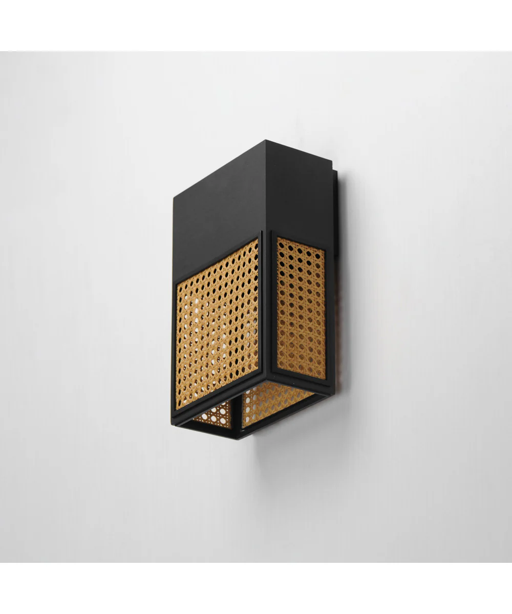 Lattice 12 inch LED Outdoor Sconce Dark Sky Black - Image 5