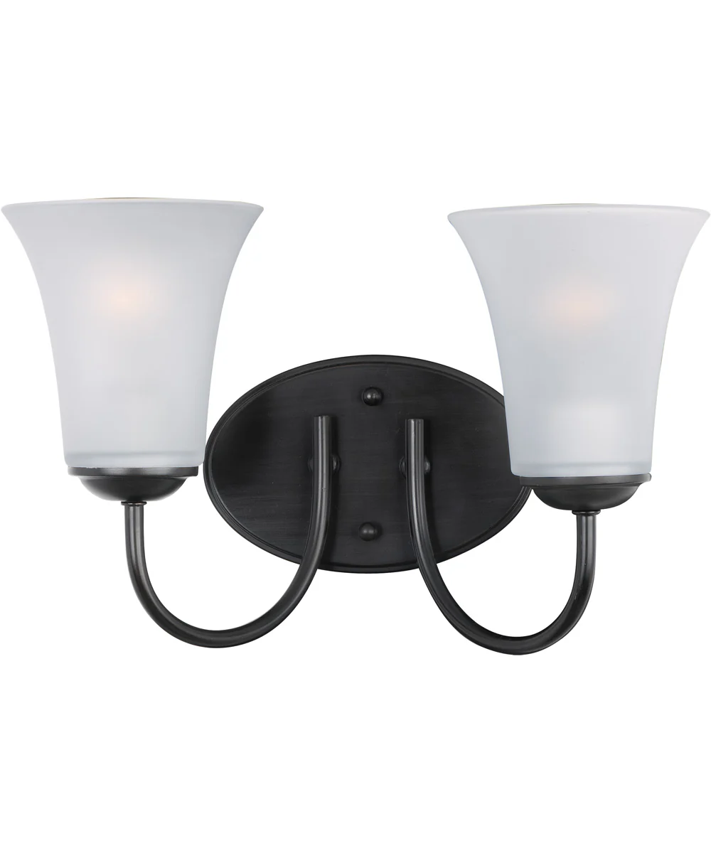 Logan 2-Light Bath Vanity Black