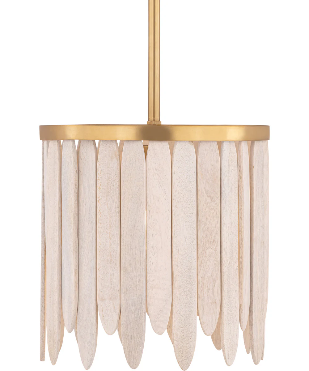 Marimba 12 inch Pendant Weathered White - Image 2