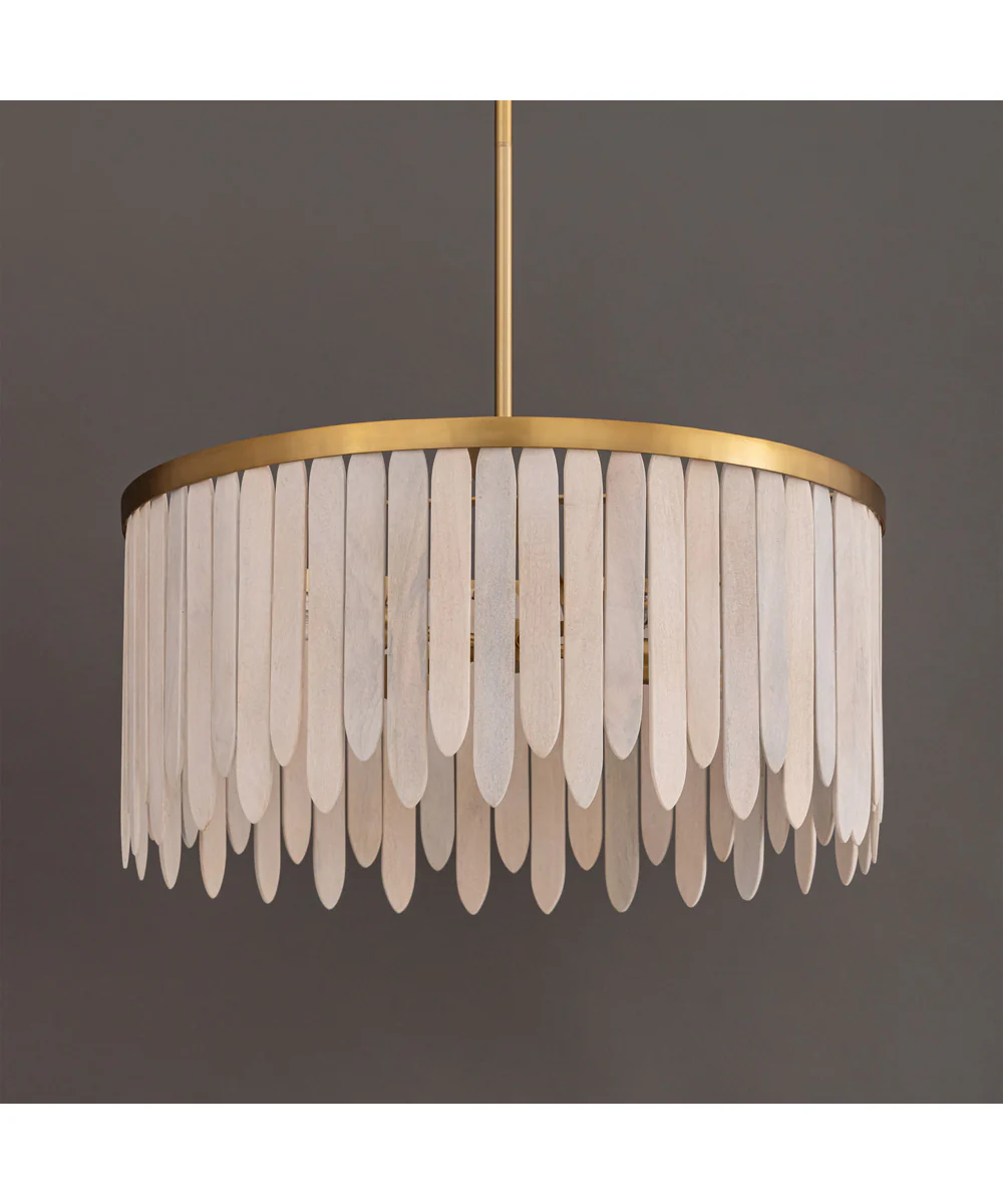 Marimba 26 inch Pendant Weathered White - Image 2