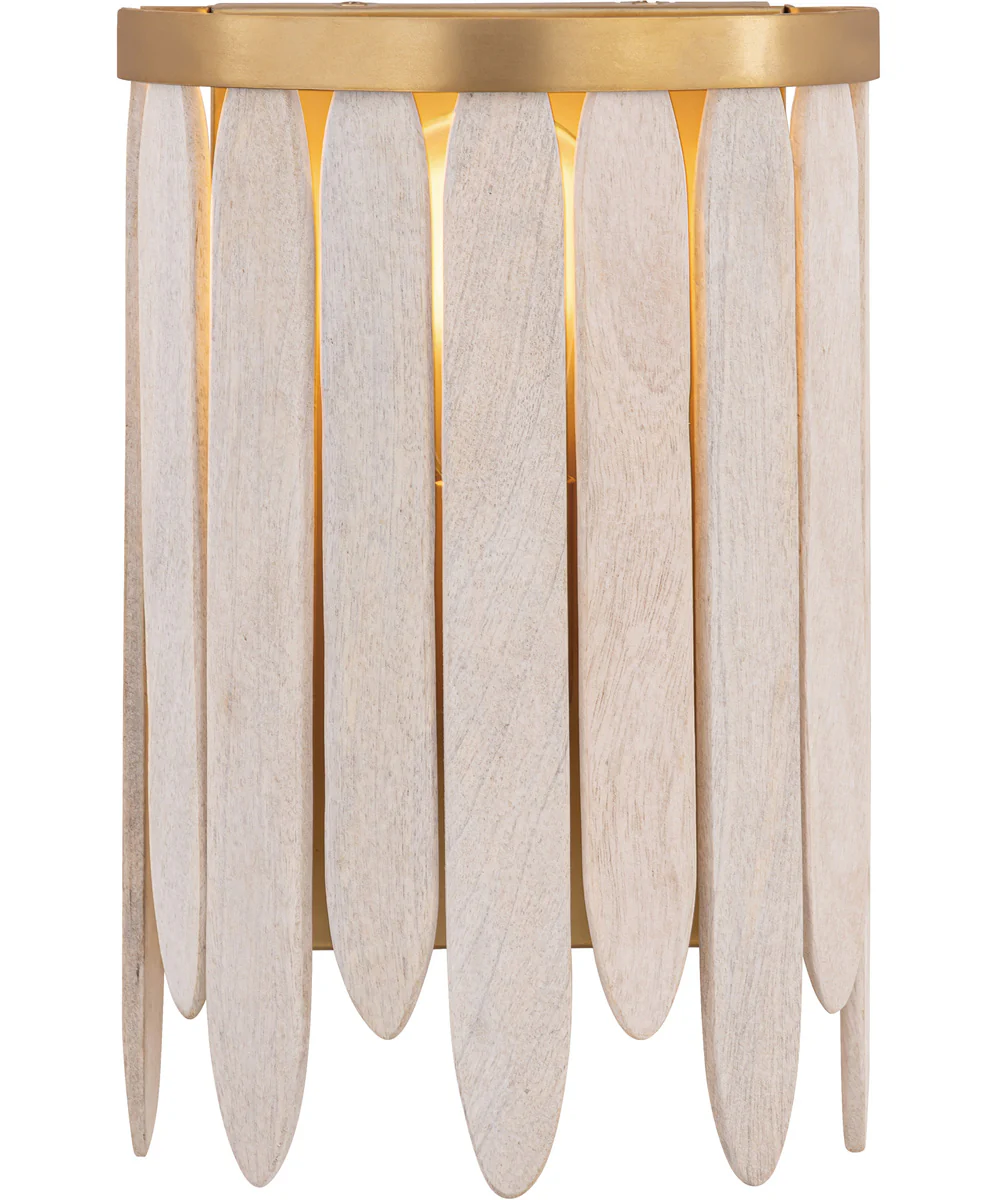 Marimba Wall Sconce Weathered White