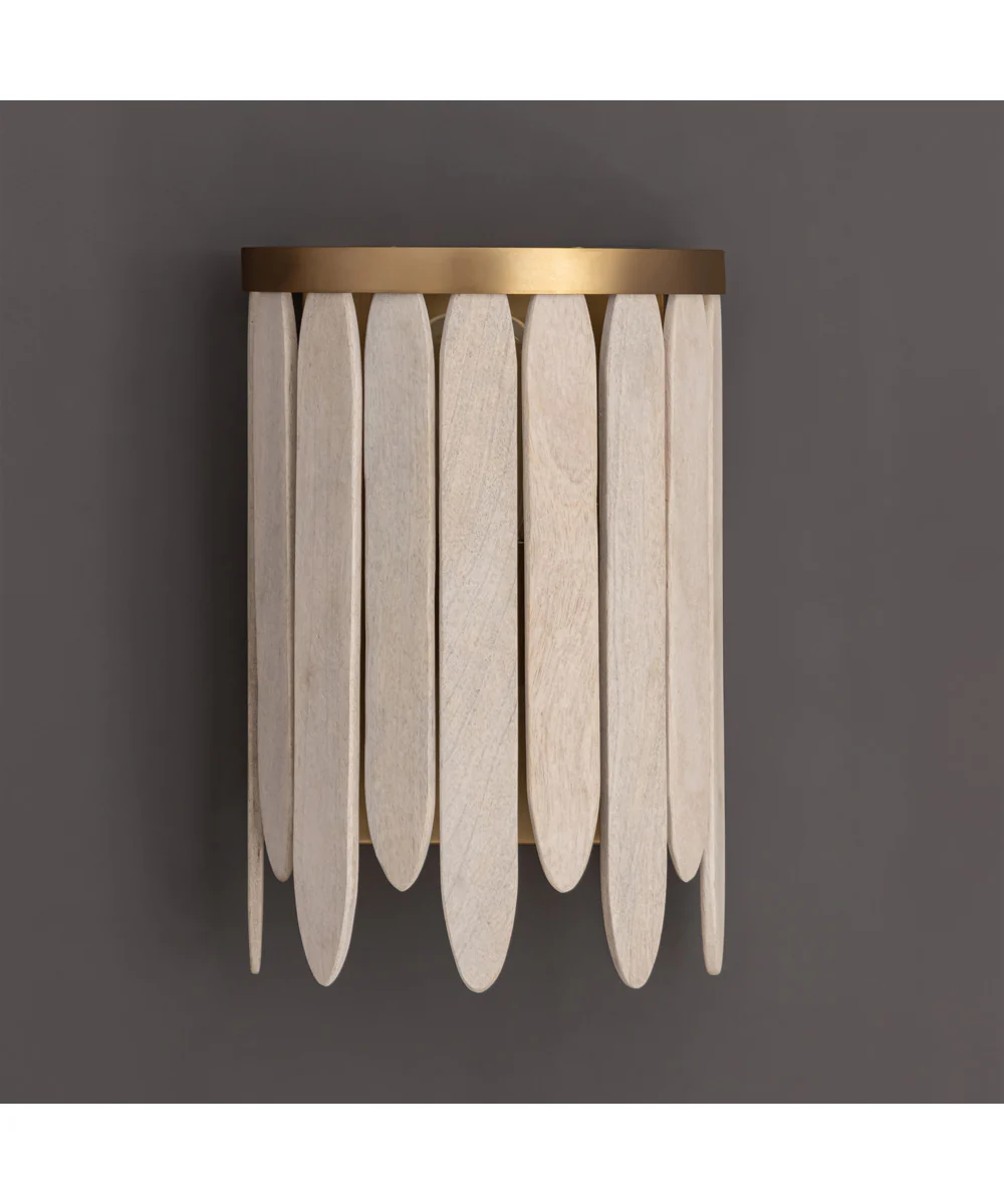 Marimba Wall Sconce Weathered White - Image 2