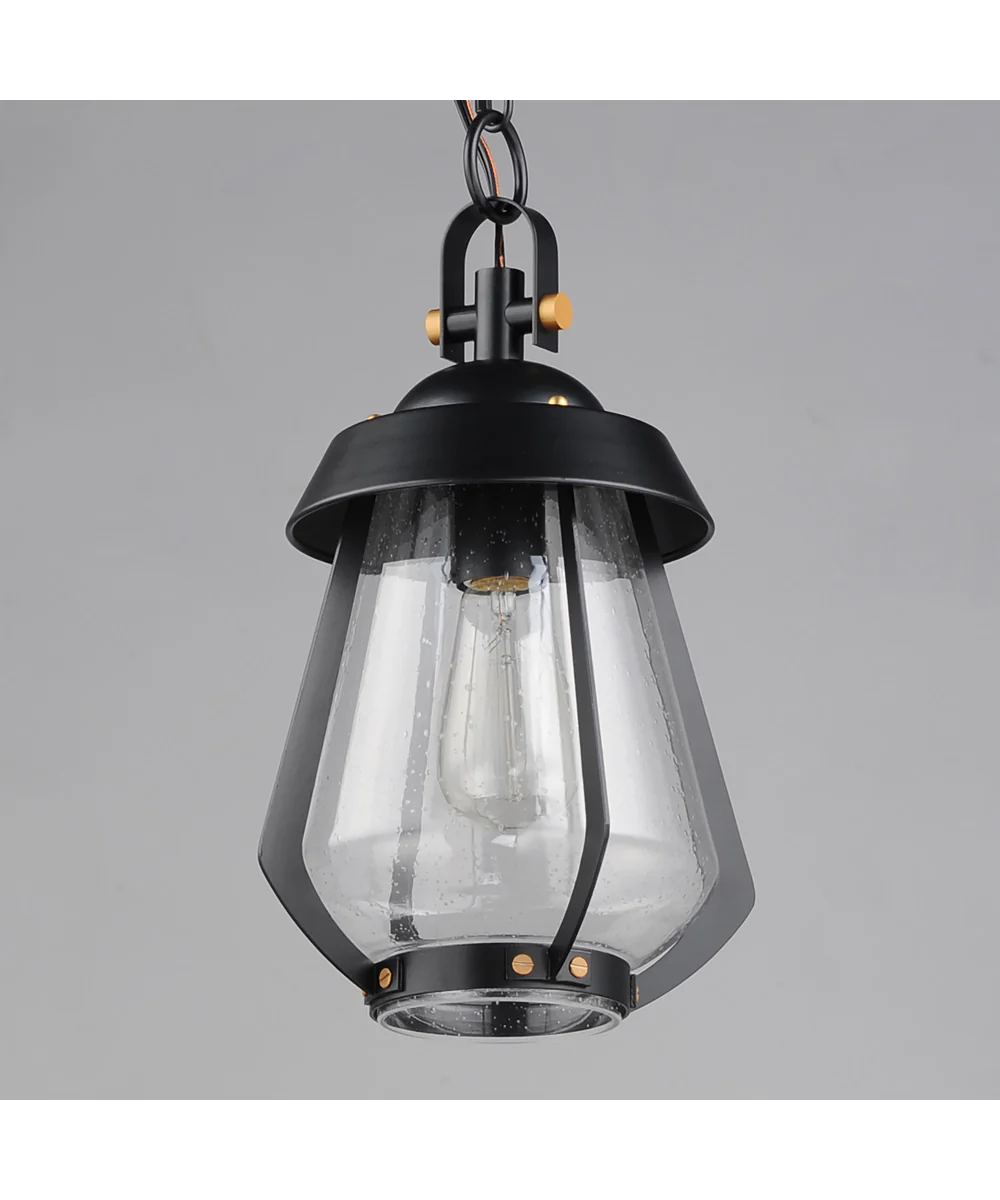 Mariner Medium Outdoor Pendant Black / Antique Brass - Image 2