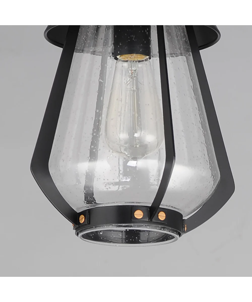 Mariner Medium Outdoor Pendant Black / Antique Brass - Image 4