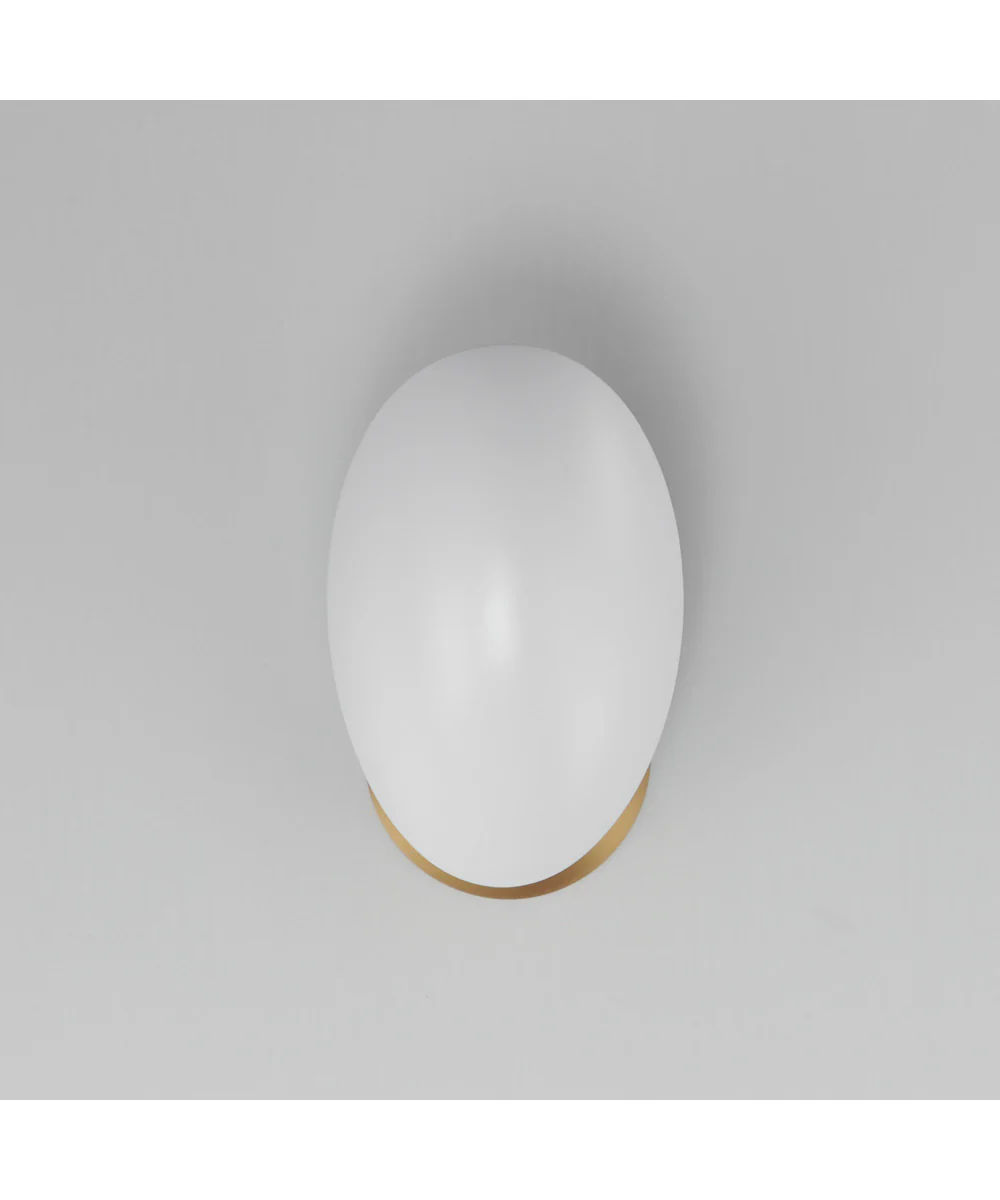 Maris Wall Sconce White/Natural Aged Brass - Image 2