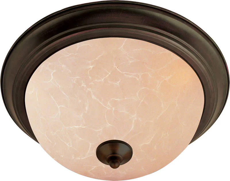 16"w Maxim 3-Light Flush Mount Oil Rubbed Bronze - Image 2