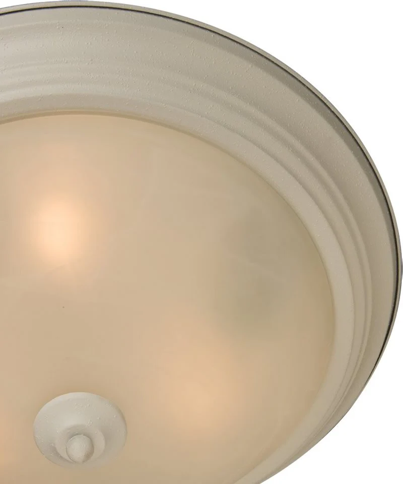 16"w Maxim 3-Light Flush Mount Textured White - Image 3