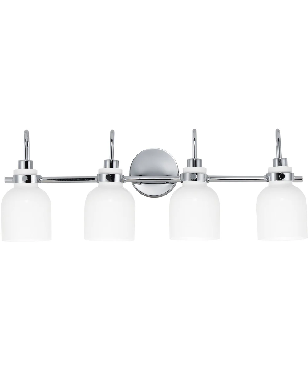 Milk 4-Light Bath Vanity Polished Chrome