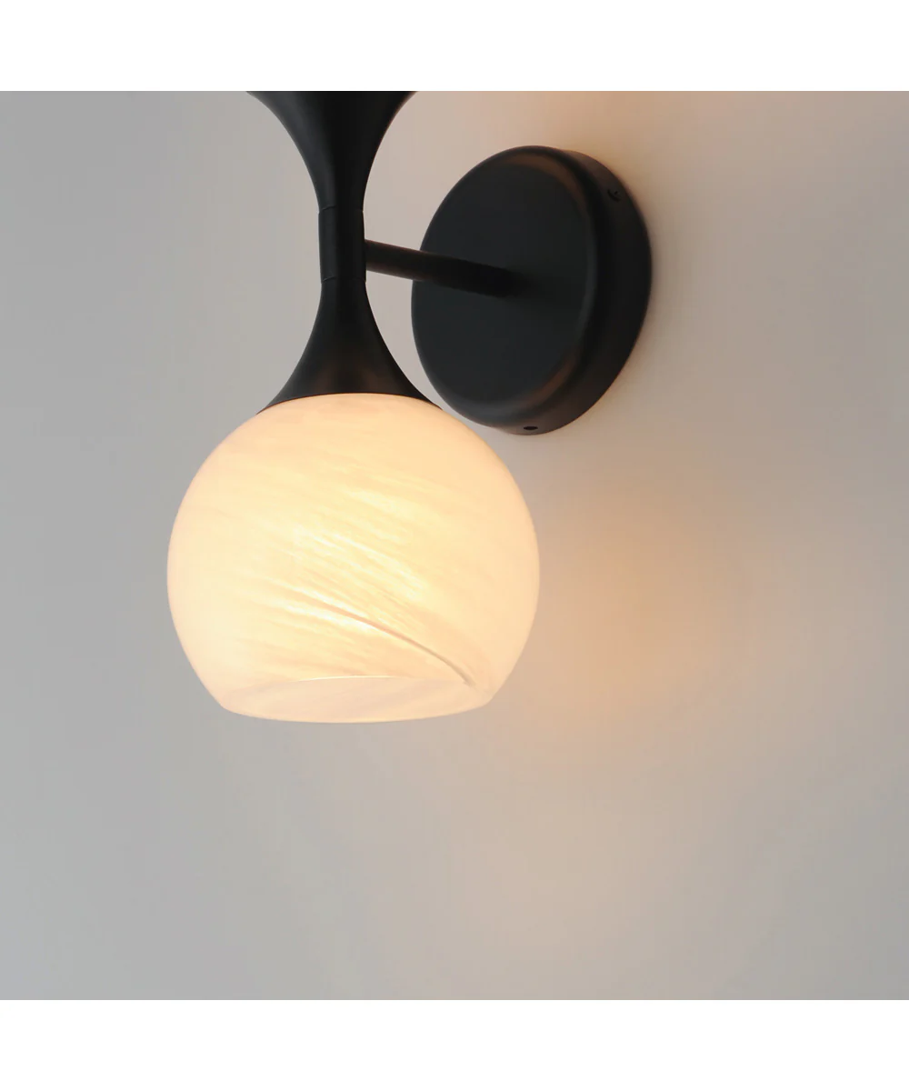 Neve 2-Light Wall Sconce Black - Image 6