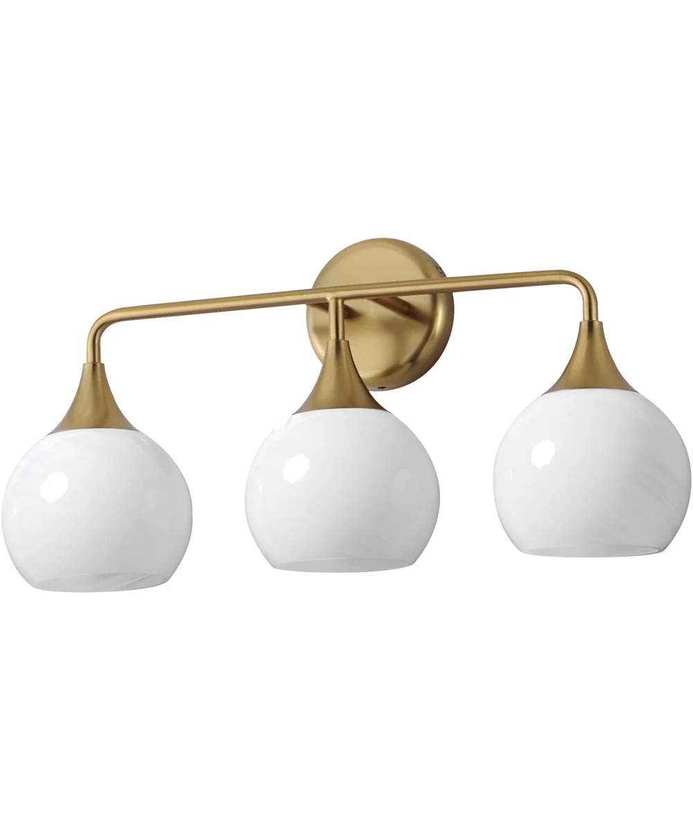 Neve 3-Light Bath Vanity Natural Aged Brass