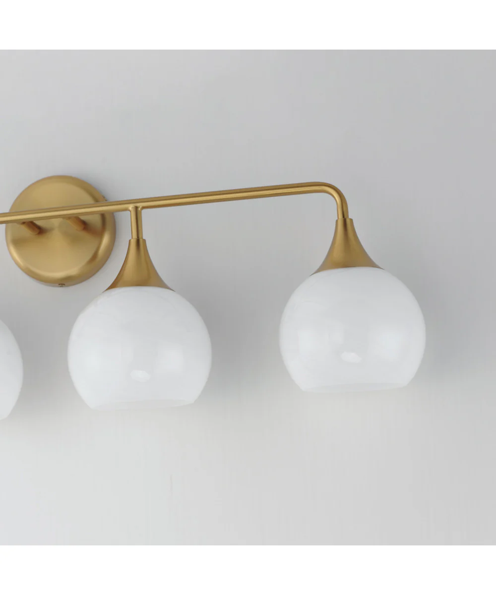 Neve 4-Light Bath Vanity Natural Aged Brass - Image 6