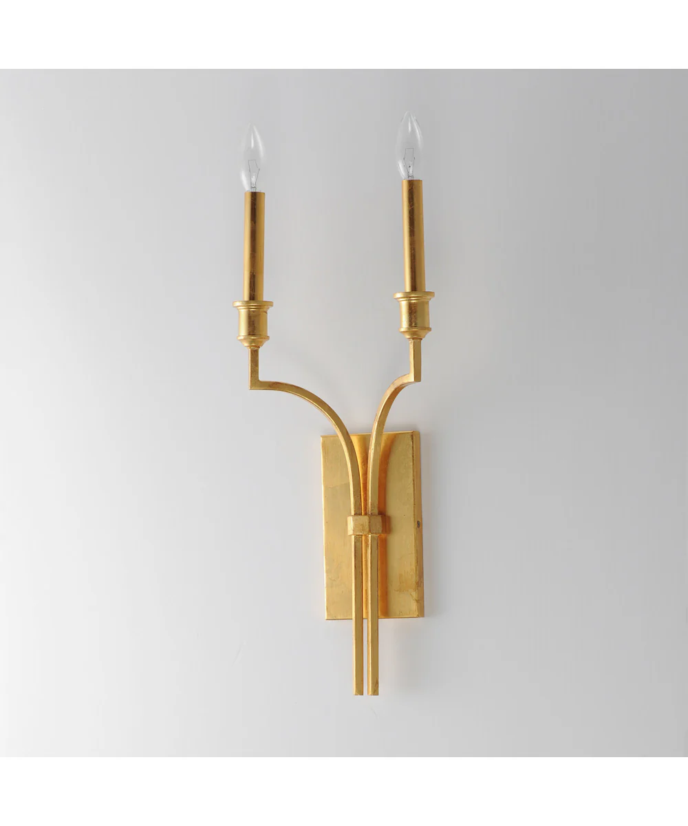 Normandy 2-Light Sconce Gold Leaf - Image 4