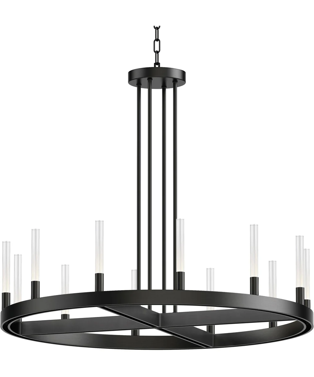 Ovation 12-Light LED Chandelier Black