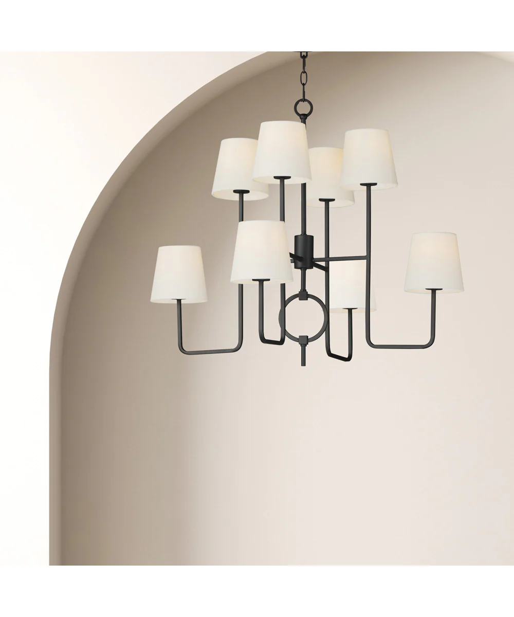 Paoli 8-Light Chandelier Charcoal Bronze - Image 2