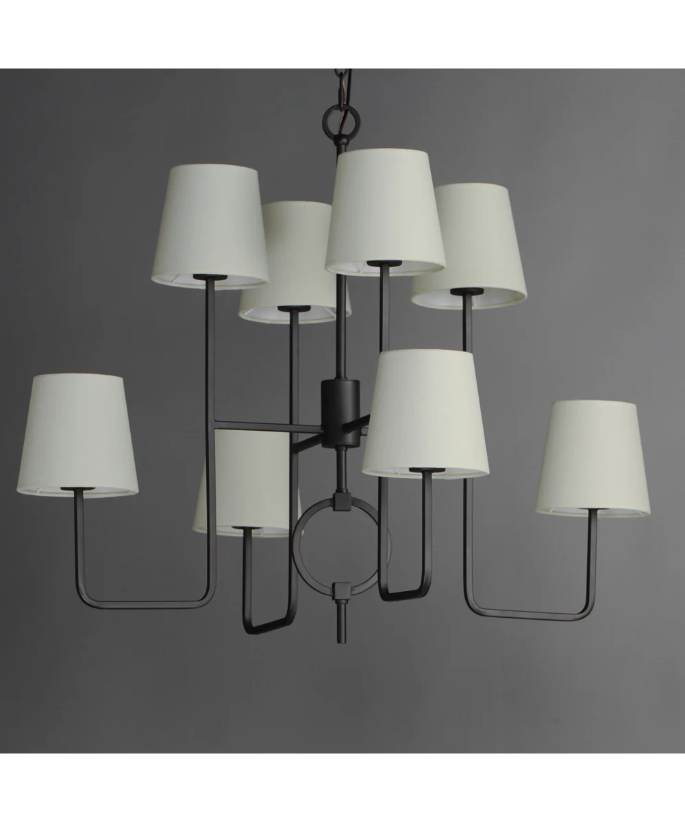 Paoli 8-Light Chandelier Charcoal Bronze - Image 5