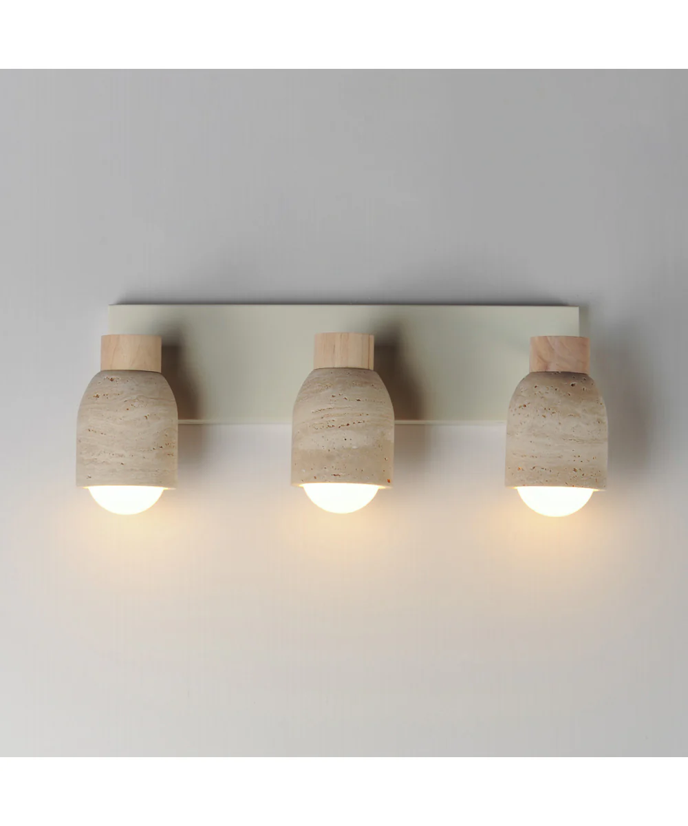 Pompeii 3-Light Bath Vanity Travertine / Oyster - Image 3