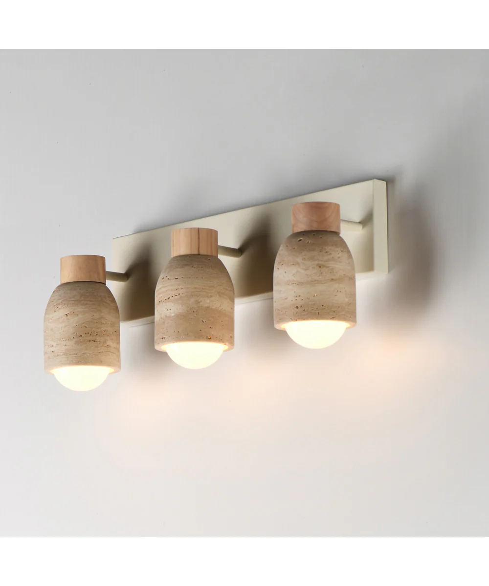 Pompeii 3-Light Bath Vanity Travertine / Oyster - Image 5