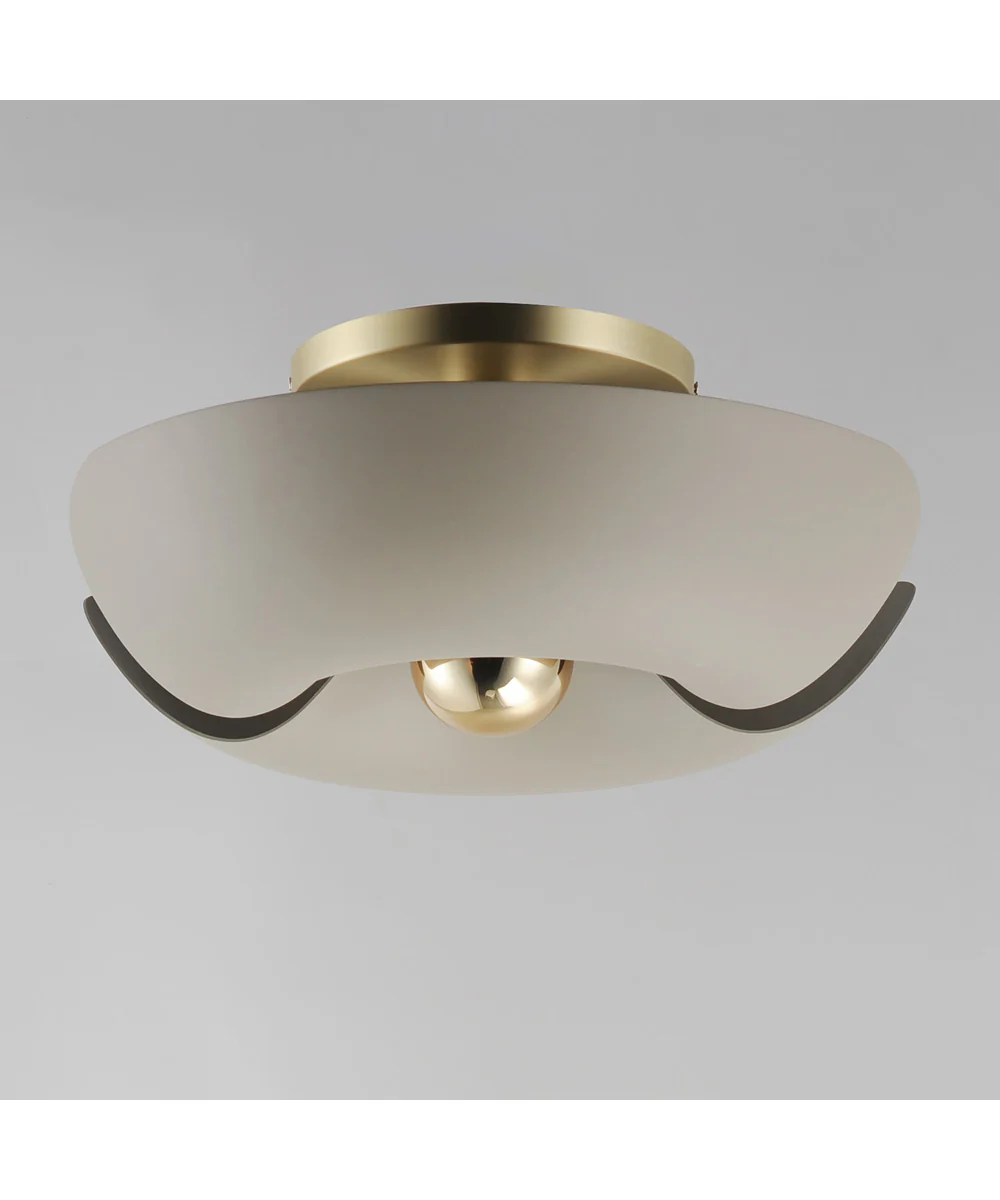 Poppy 18 inch Flush Mount Silver Gold / Satin Brass - Image 3
