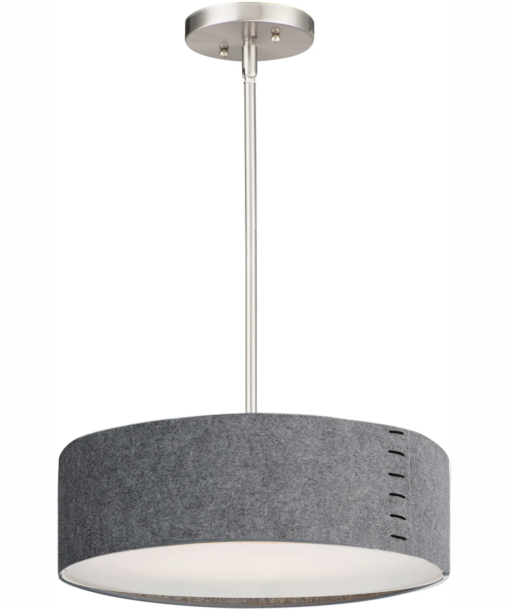 Prime Acoustic 16 inch LED Pendant Satin Nickel
