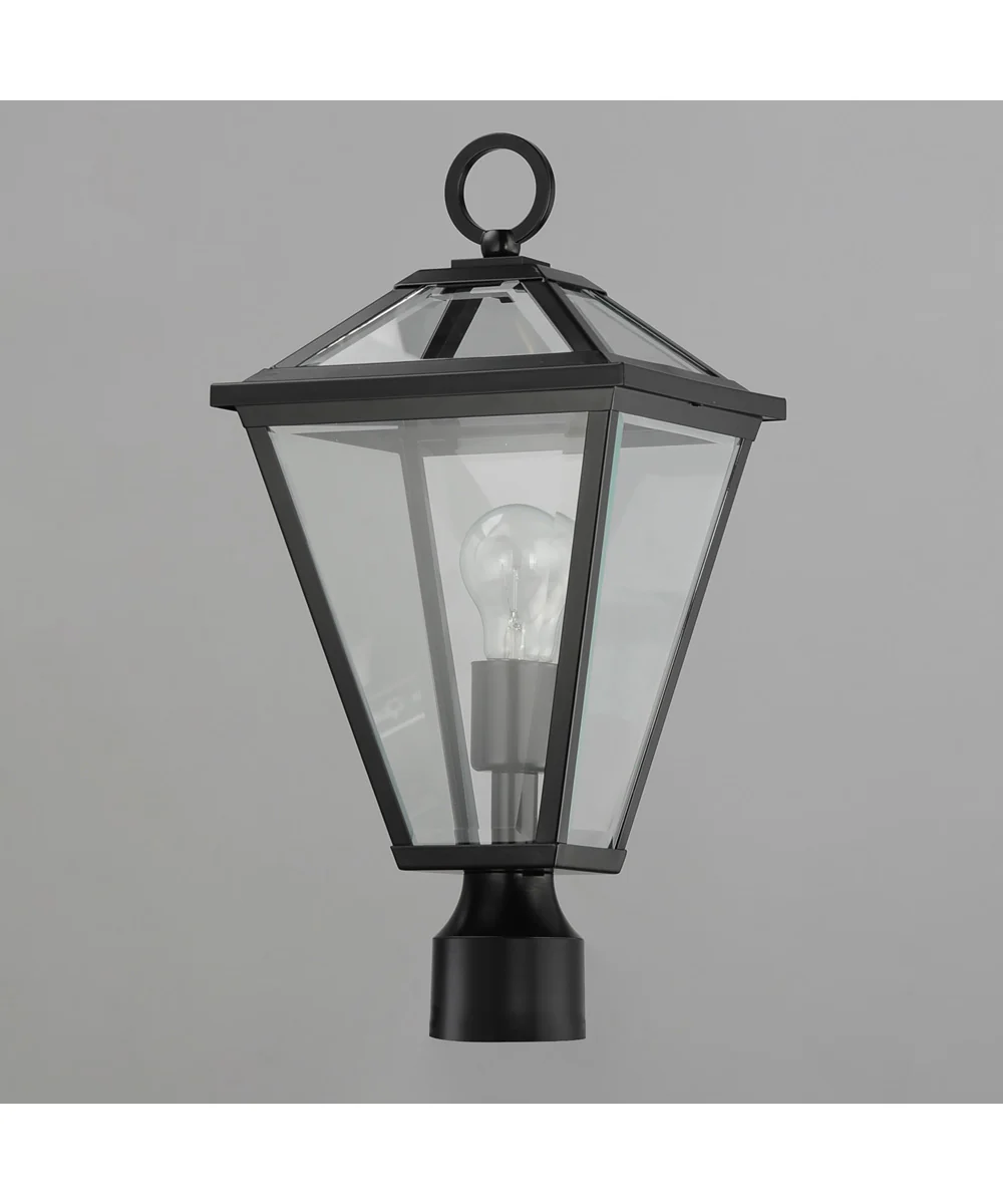 Prism 1-Light Outdoor Post Lantern Black - Image 2