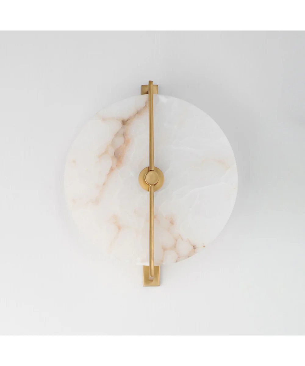 Quarry LED Wall Sconce/Flush Mount Natural Aged Brass - Image 2