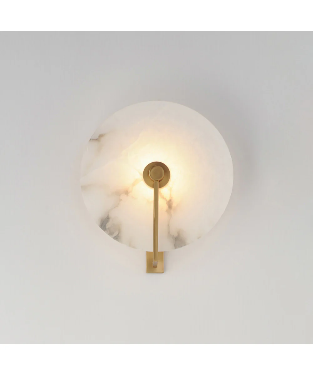 Quarry LED Wall Sconce Natural Aged Brass - Image 3