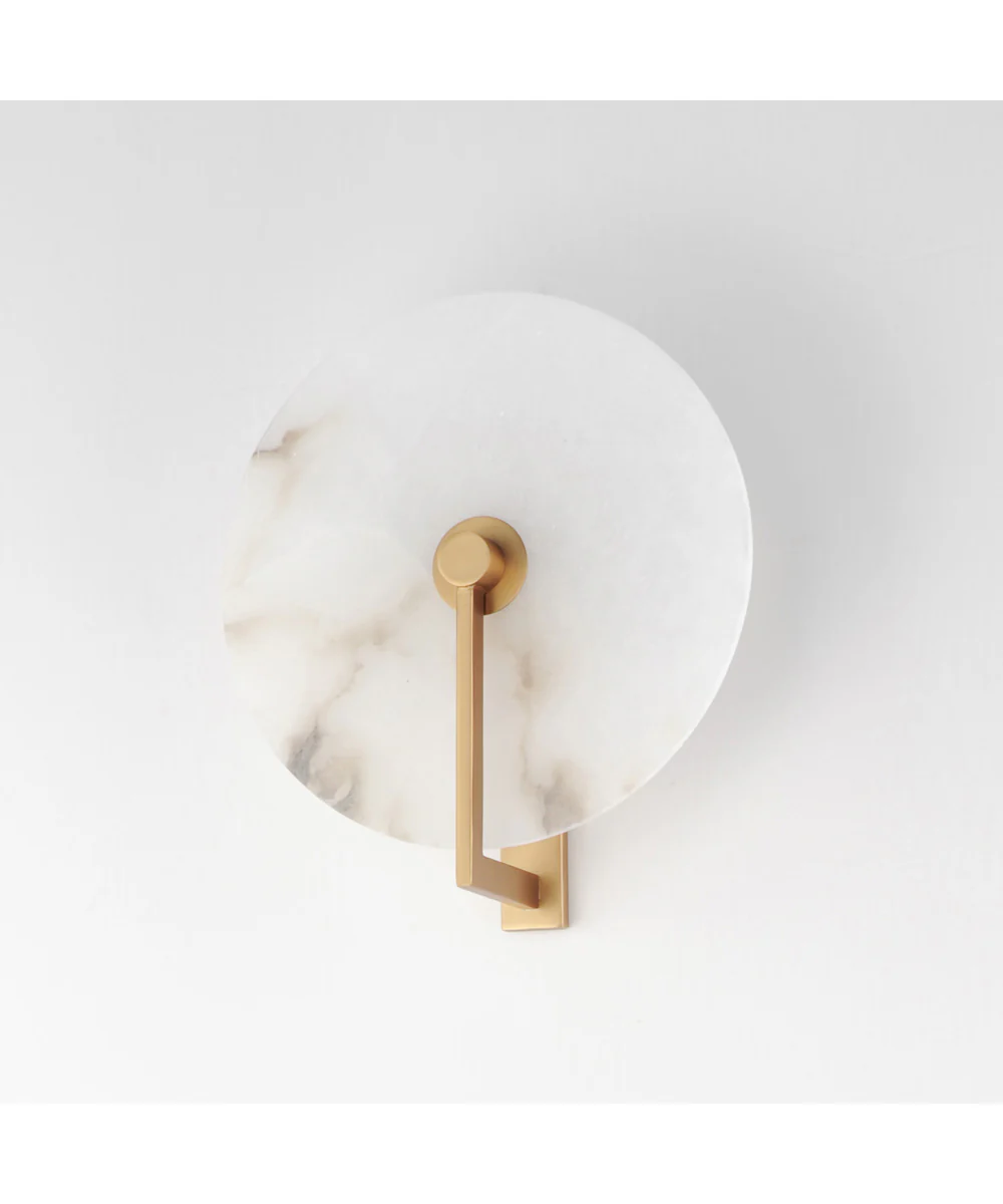Quarry LED Wall Sconce Natural Aged Brass - Image 4