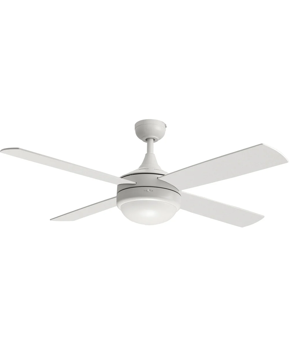 Quattro 52 inch 4-Blade Fan w LED Matte White