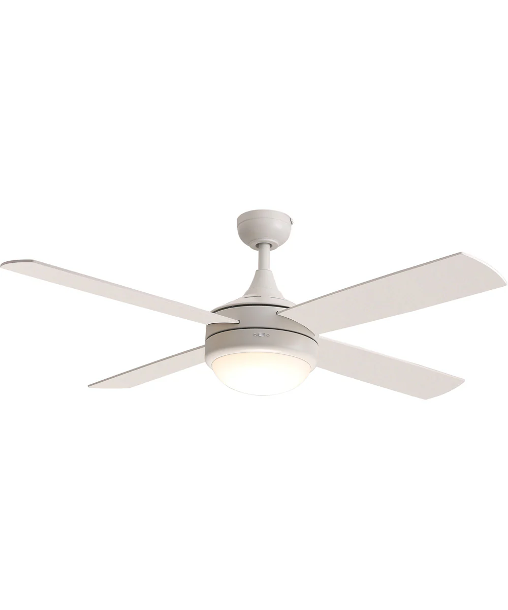 Quattro 52 inch 4-Blade Fan w LED Matte White - Image 2