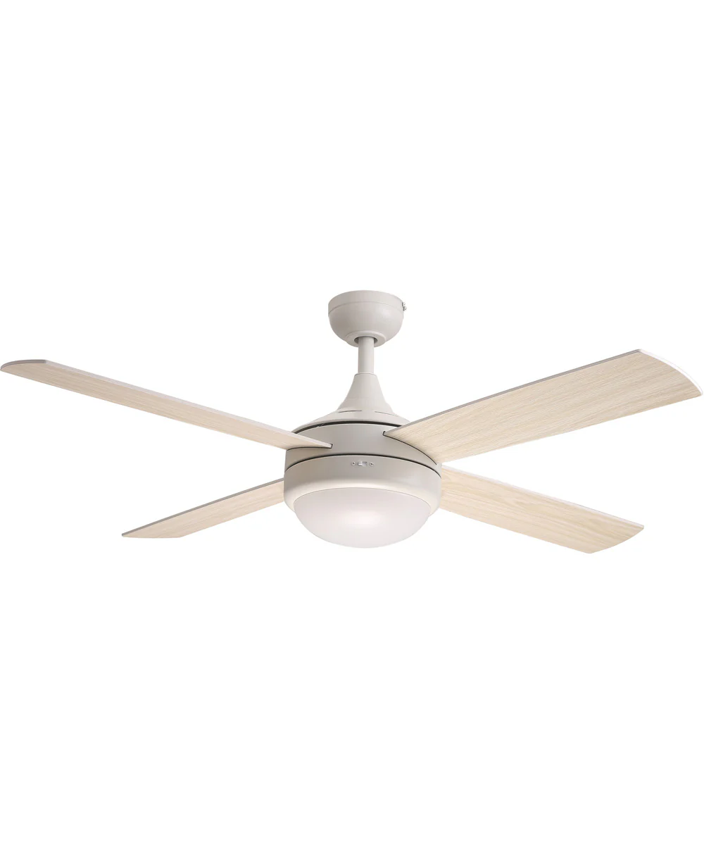 Quattro 52 inch 4-Blade Fan w LED Matte White - Image 3