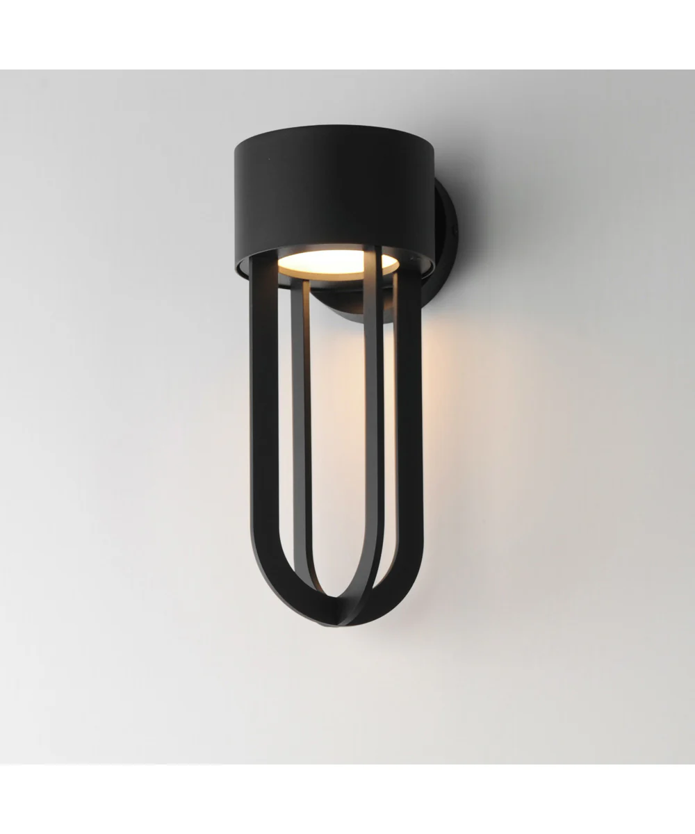 Quayside VX 14 inch  Outdoor LED Wall Sconce Black - Image 5