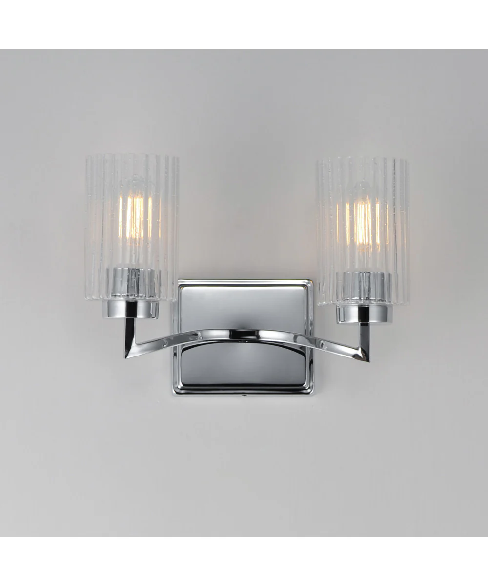 Rigata 2-Light Wall Sconce Polished Nickel - Image 3