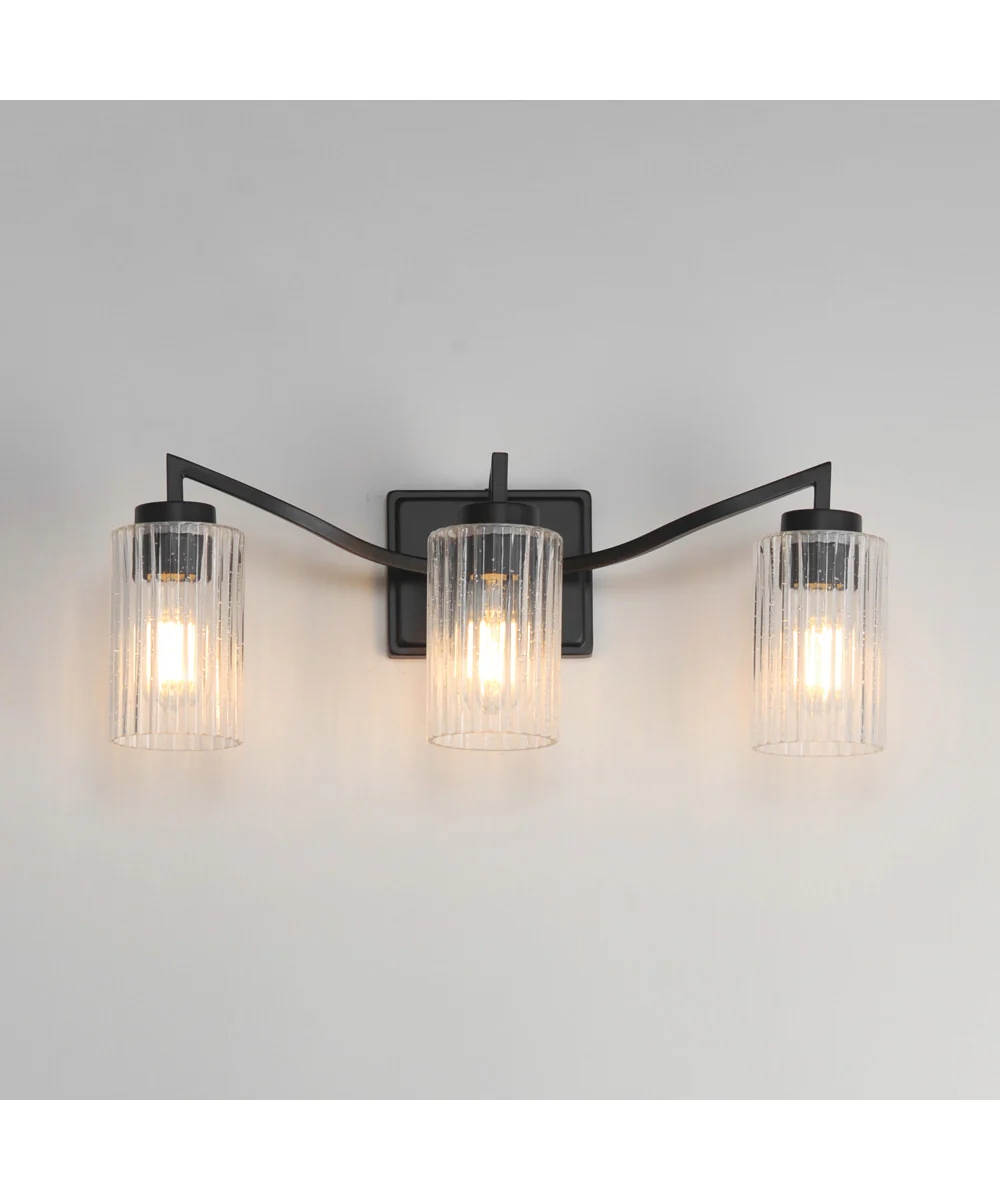 Rigata 3-Light Bath Vanity Black - Image 3