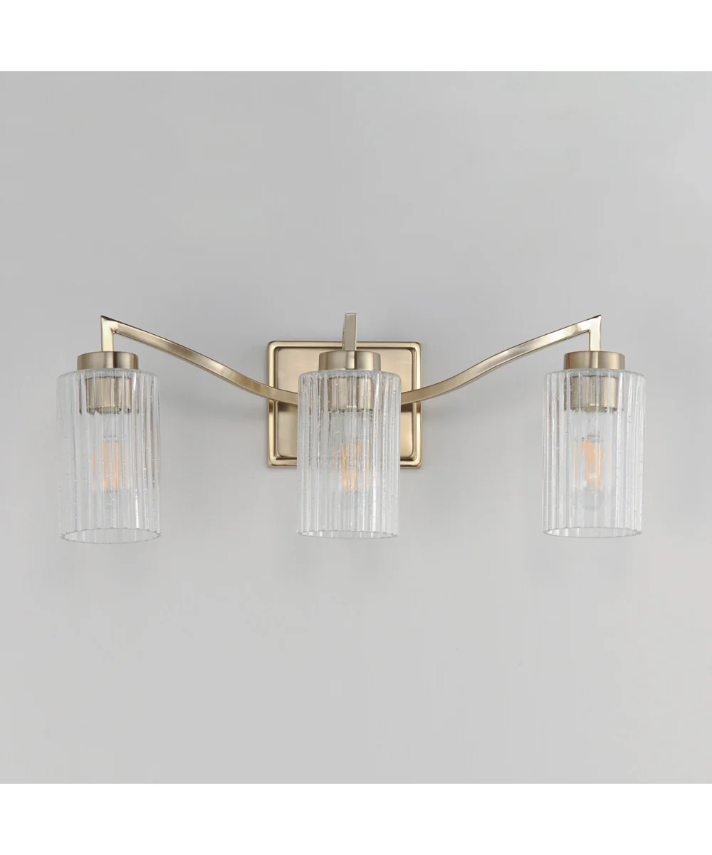 Rigata 3-Light Bath Vanity Satin Champagne - Image 2