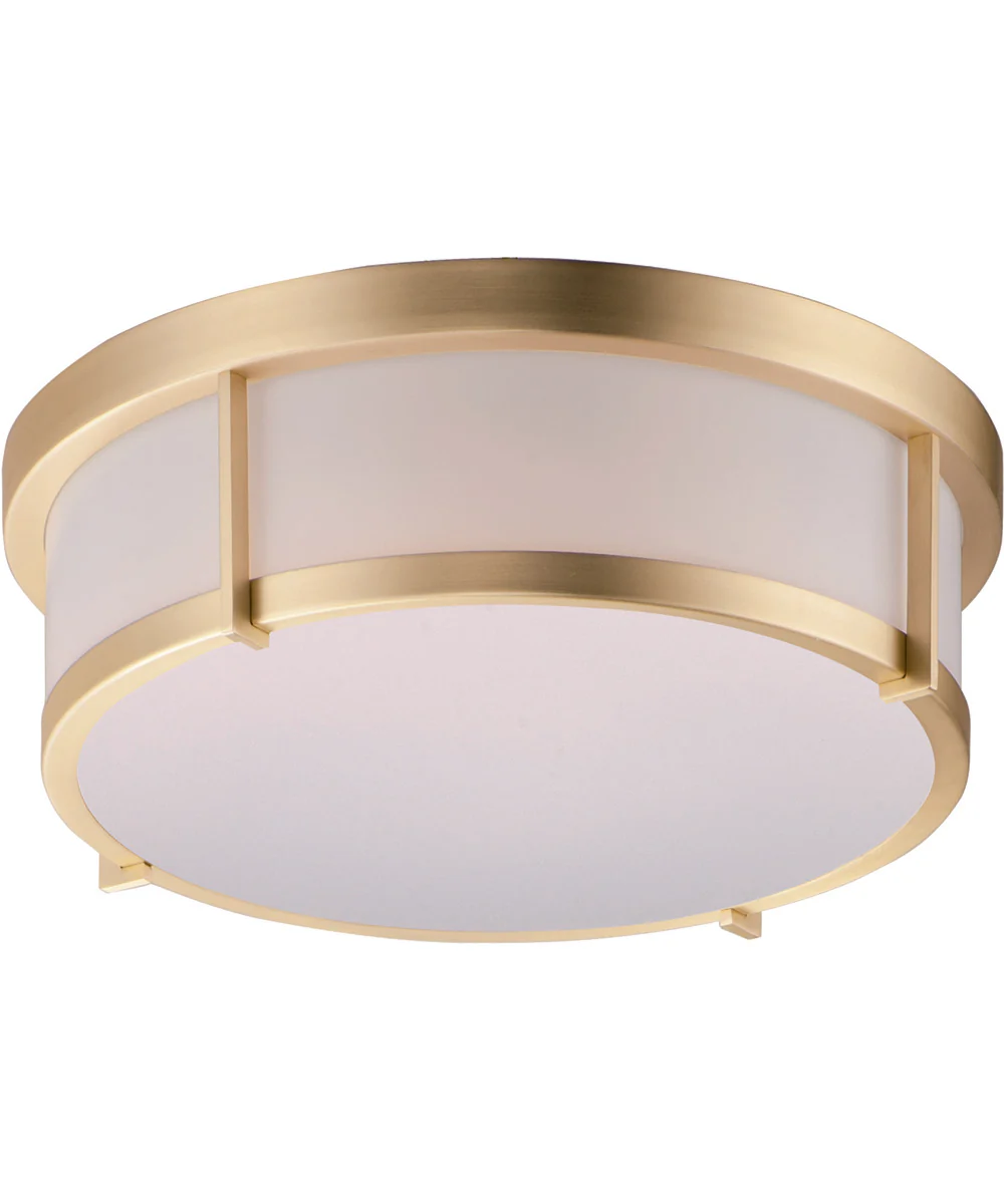 Rogue 13 inch LED Flush Mount Satin Brass