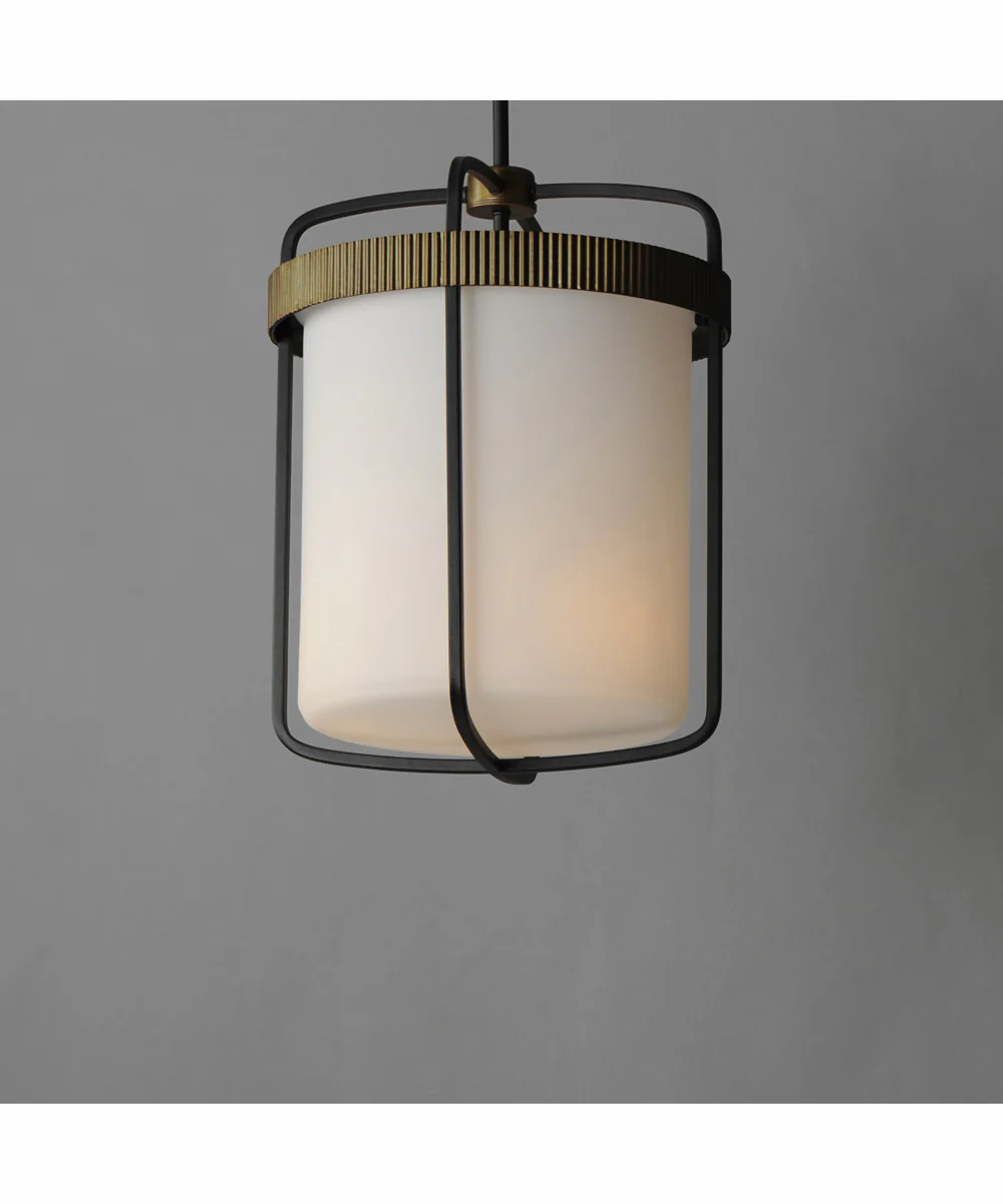 Ruffles 3-Light Pendant Black / Antique Brass - Image 3