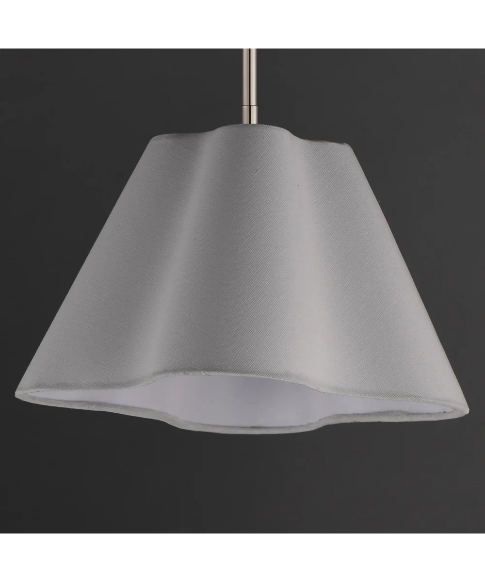 Saxon 14 inch Pendant Polished Nickel - Image 3
