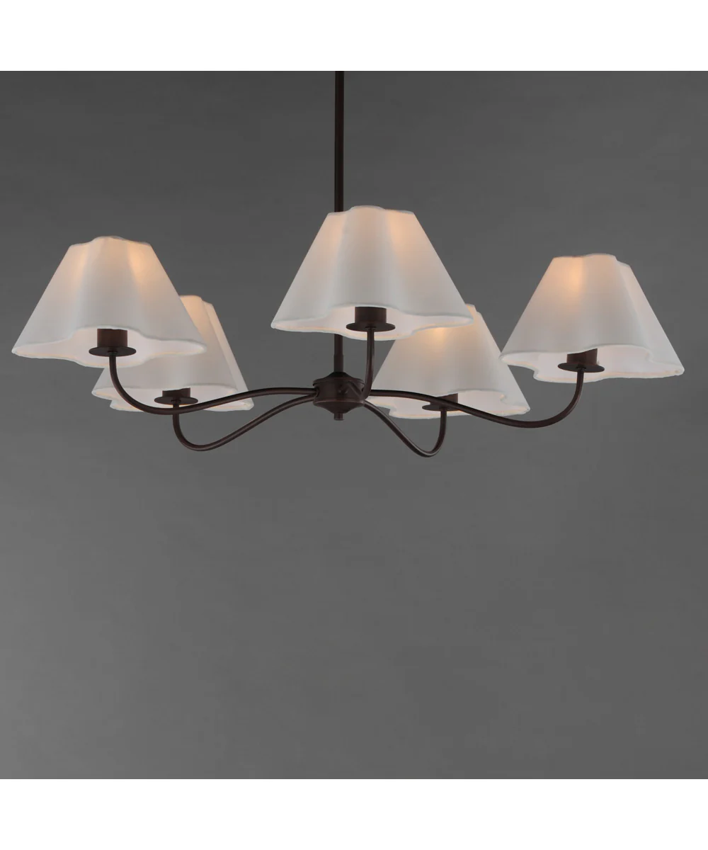 Saxon 5-Light Chandelier Oil Rubbed Bronze - Image 3