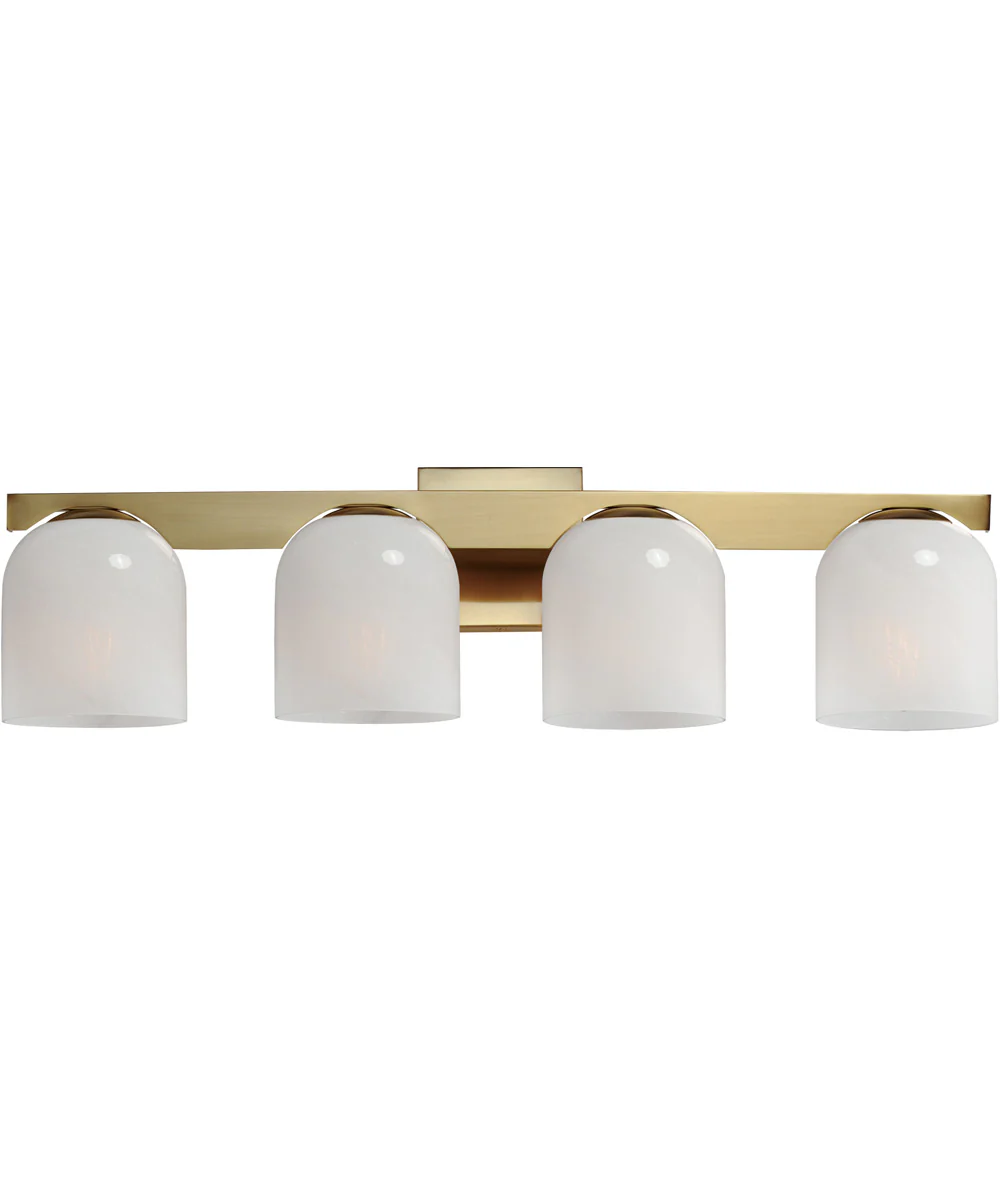 Scoop 4-Light Bath Vanity Natural Aged Brass