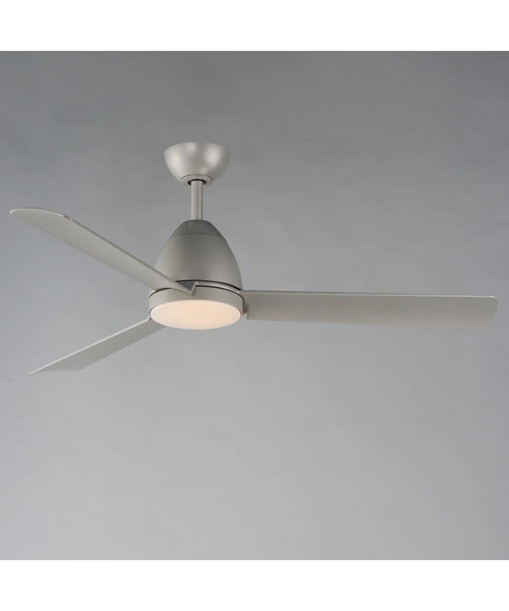 Seaborne 52 inch Marine Grade Fan w LED Light Kit Satin Nickel - Image 2