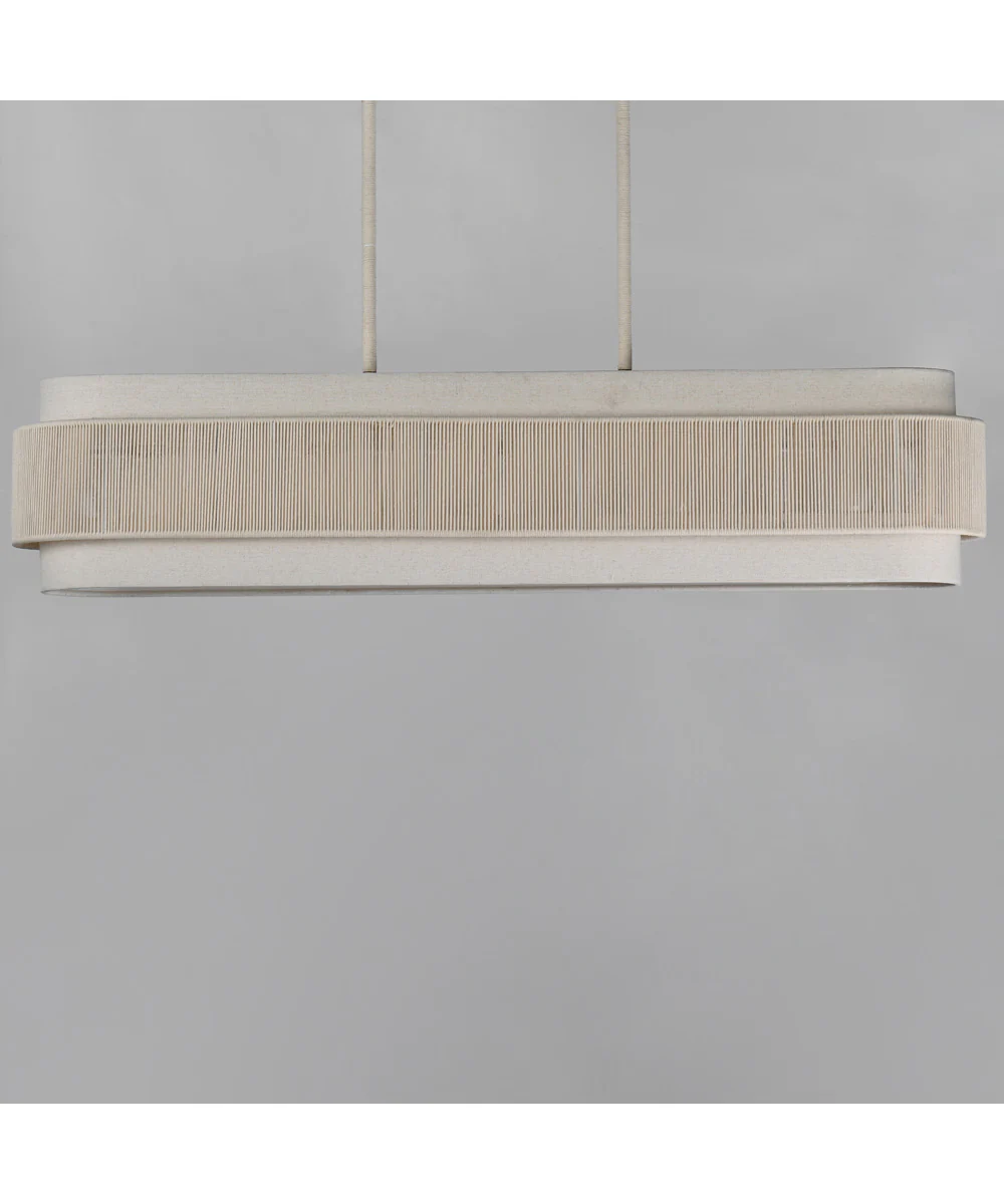 Seacliff 5-Light Linear Chandelier Natural Aged Brass - Image 3