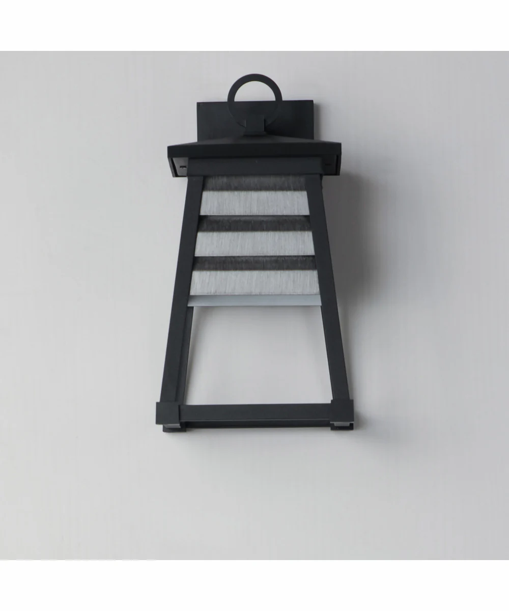 Shutters Vivex 1-Light Small Outdoor Wall Sconce Weathered Zinc/Black - Image 2