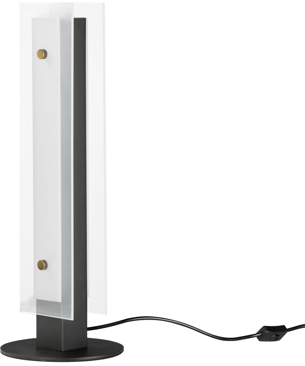 Spectre 20 inch Table Lamp Black / Natural Aged Brass