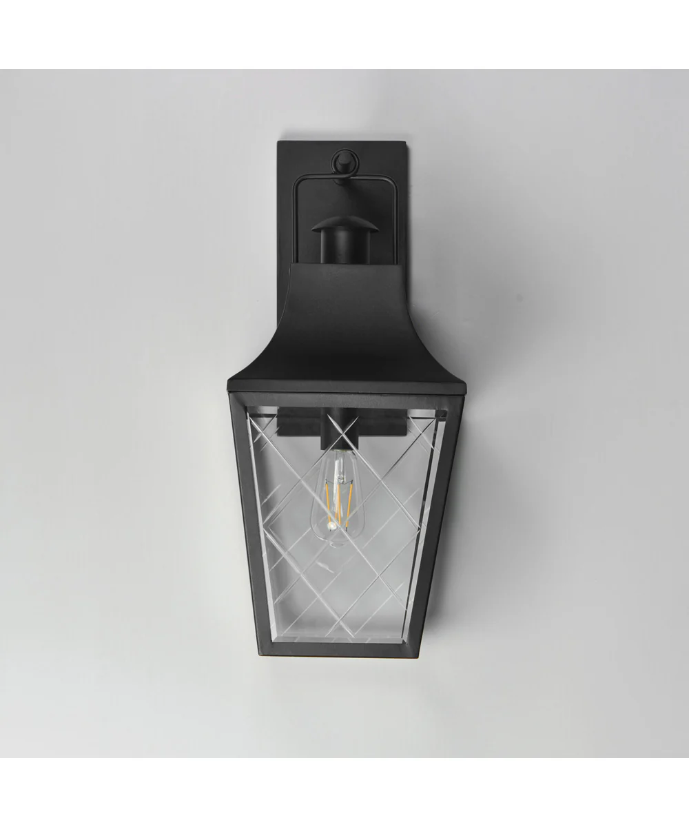 Storybook 1-Light Outdoor Large Wall Sconce Black - Image 2