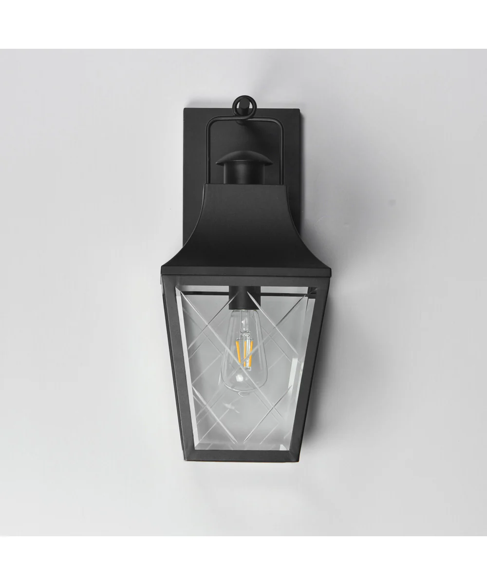 Storybook 1-Light Outdoor Wall Sconce Black - Image 2