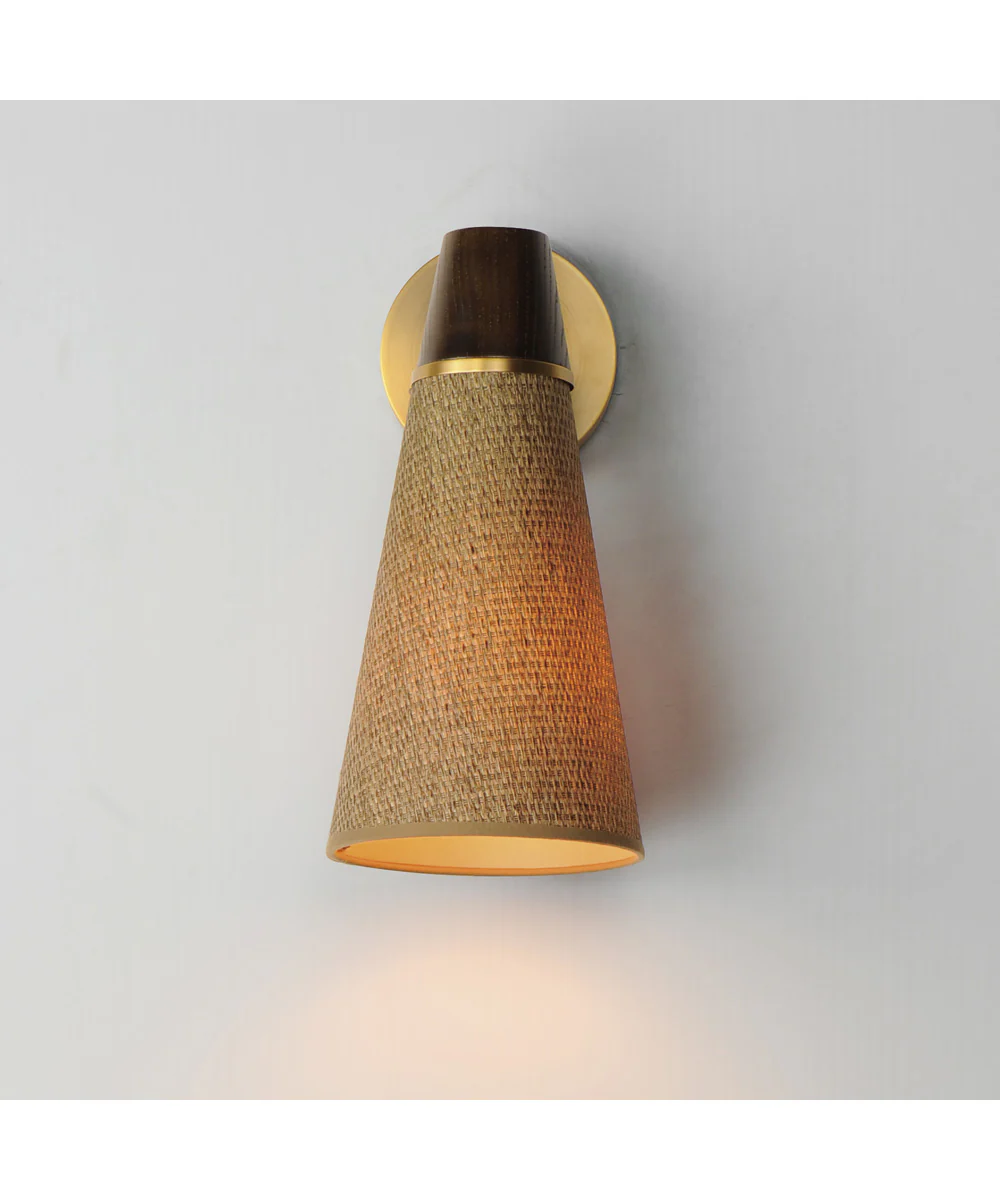 Sumatra 1-Light Sconce Natural Aged Brass - Image 3