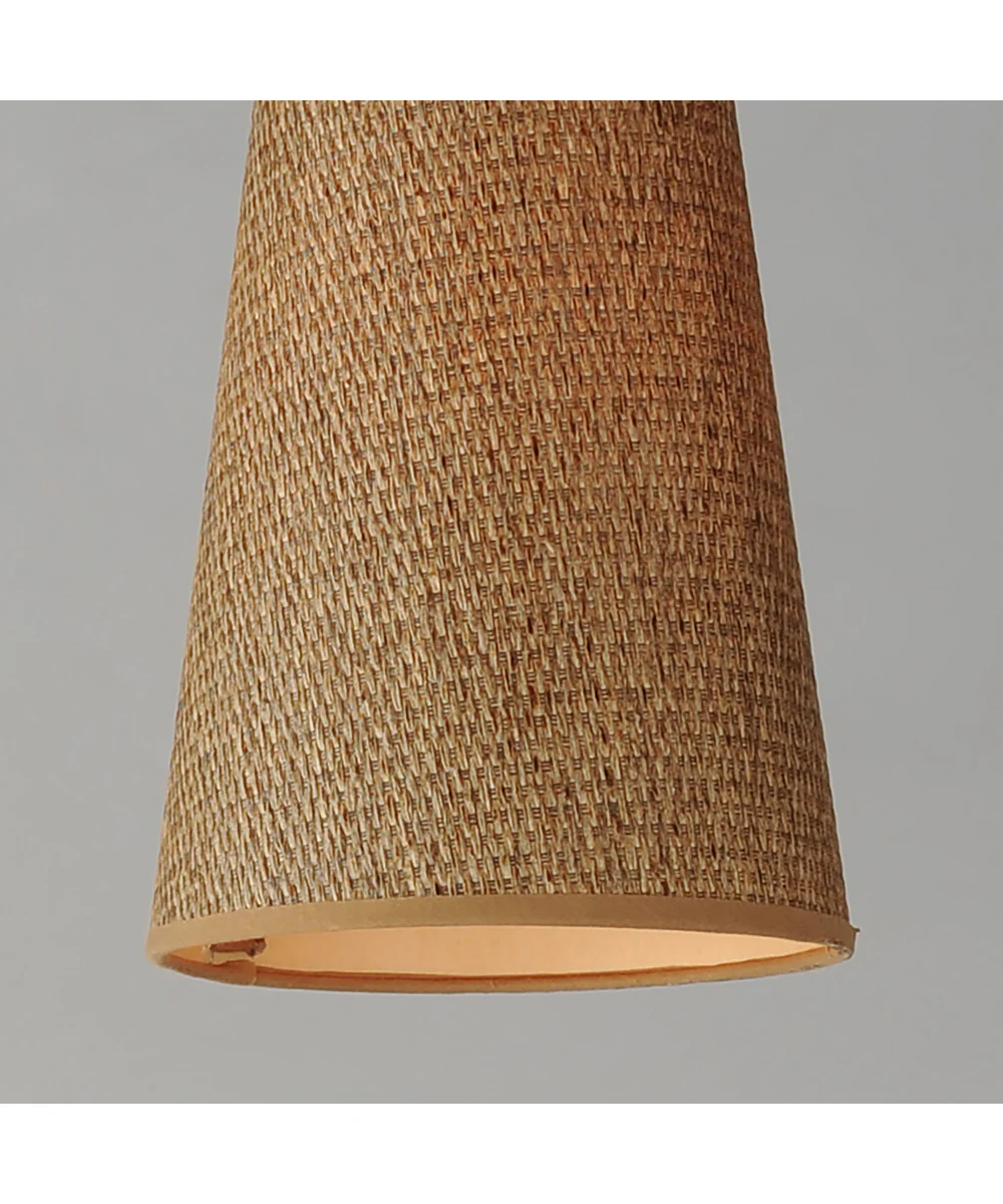 Sumatra 7 inch Elongated Pendant Natural Aged Brass - Image 4