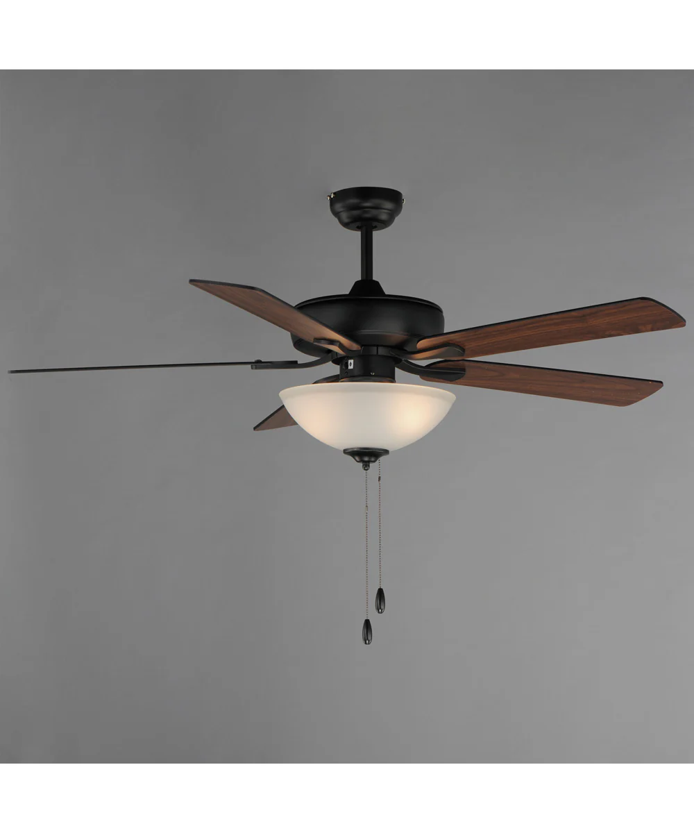Super-Max 52 inch Ceiling Fan with 2-Light Kit Black - Image 2